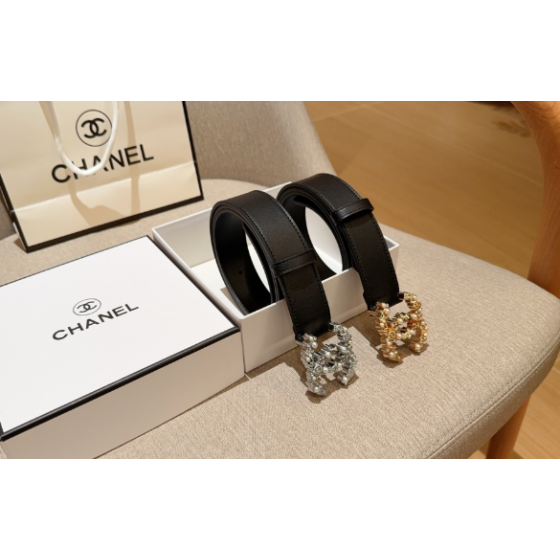Chanel leather belt